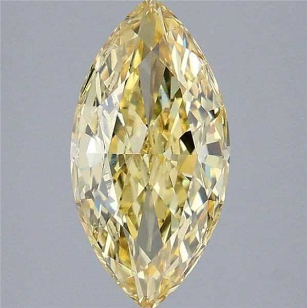 3.09 ct. Fancy Intense Yellow/VS1 Marquise Lab Grown Diamond