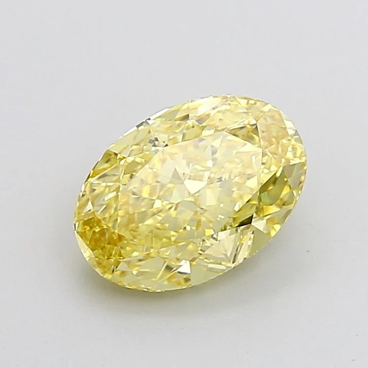 3.09 ct. Fancy Intense Yellow/VS1 Oval Lab Grown Diamond