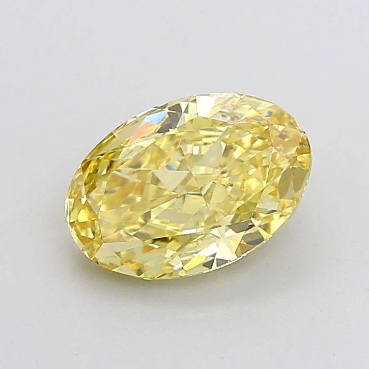 3.09 ct. Fancy Intense Yellow/VS1 Oval Lab Grown Diamond
