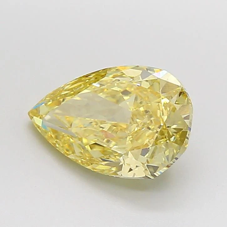 3.09 ct. Fancy Intense Yellow/VVS2 Pear Lab Grown Diamond