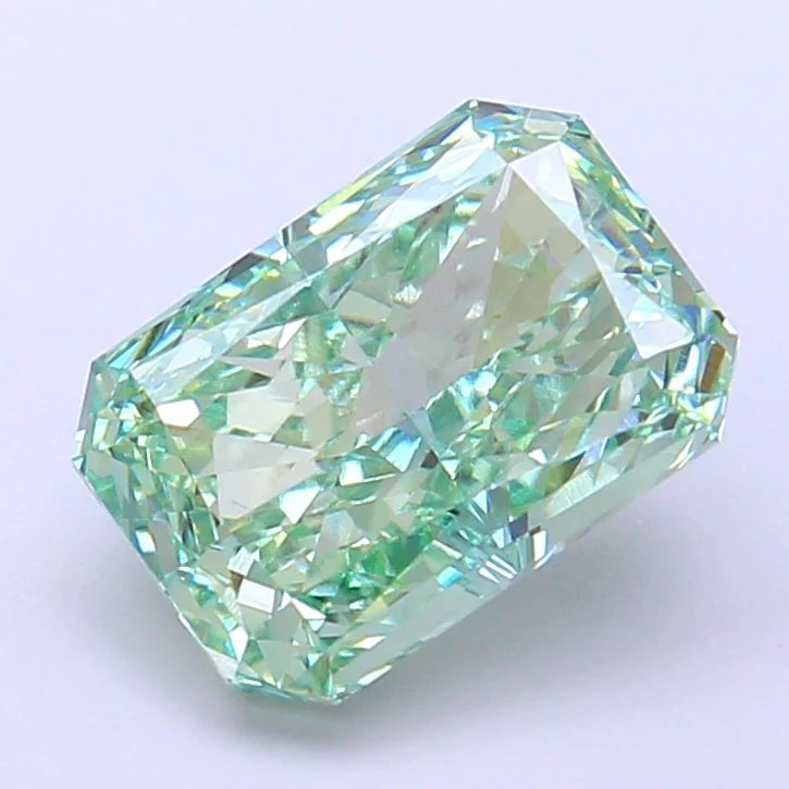 3.09 ct. Fancy Vivid Green/VVS2 Radiant Lab Grown Diamond - Image 2