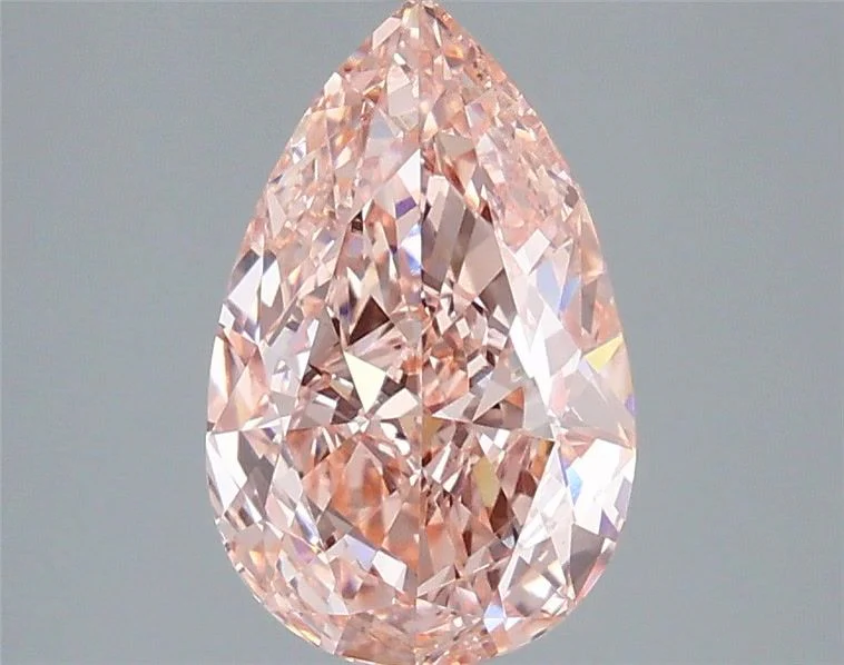 3.09 ct. Fancy Vivid Pink/VVS2 Pear Lab Grown Diamond