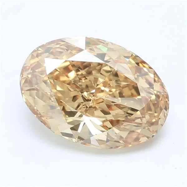 3.09 ct. Fancy Vivid Yellow/VVS2 Oval Lab Grown Diamond