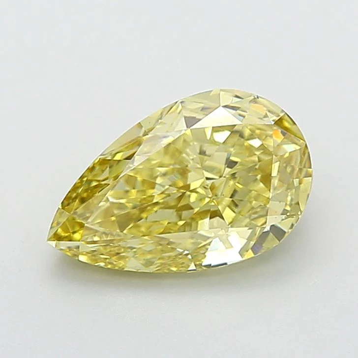 3.10 ct. Fancy Intense Yellow/VS1 Pear Lab Grown Diamond