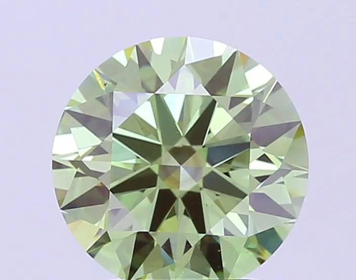 3.10 ct. Fancy Vivid Green/VS2 Round Lab Grown Diamond
