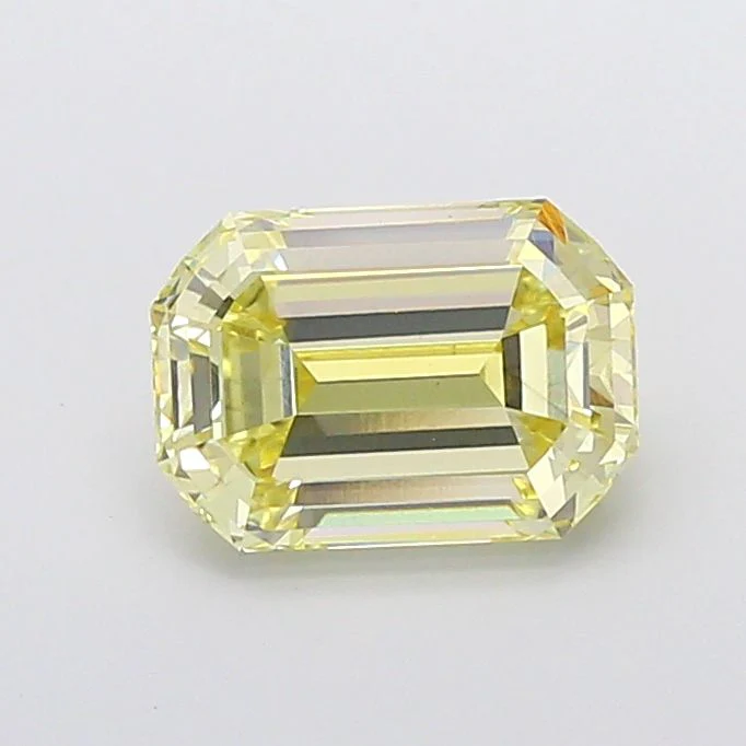 3.10 ct. Fancy Yellow/VS1 Emerald Lab Grown Diamond