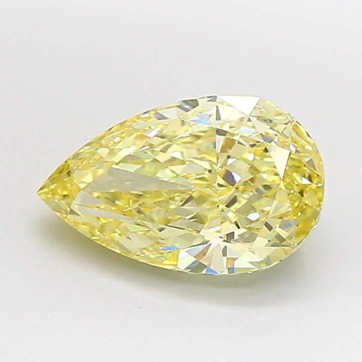 3.10 ct. Fancy Yellow/VVS2 Pear Lab Grown Diamond