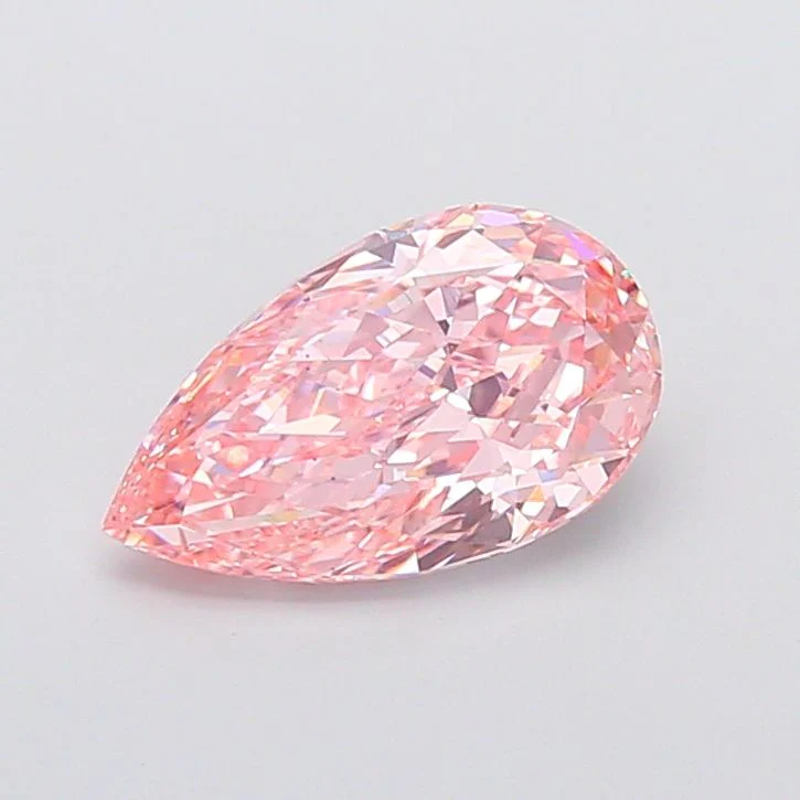 3.11 ct. Fancy Vivid Pink/VS2 Pear Lab Grown Diamond - Image 2