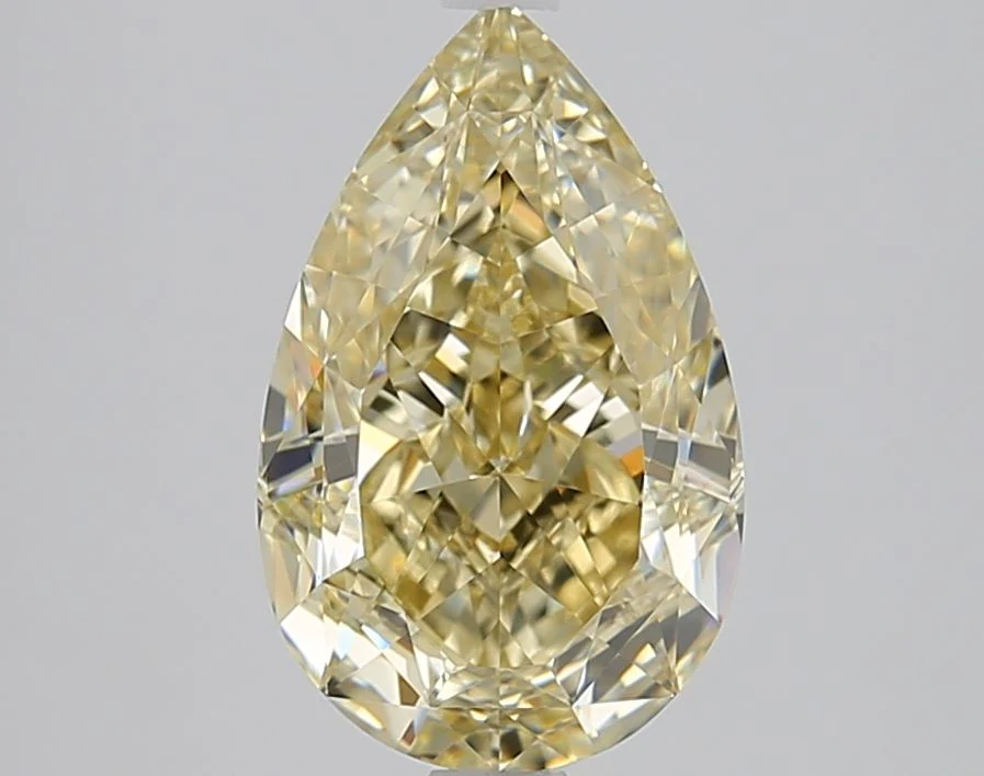 3.11 ct. Fancy Yellow/VVS1 Pear Diamond