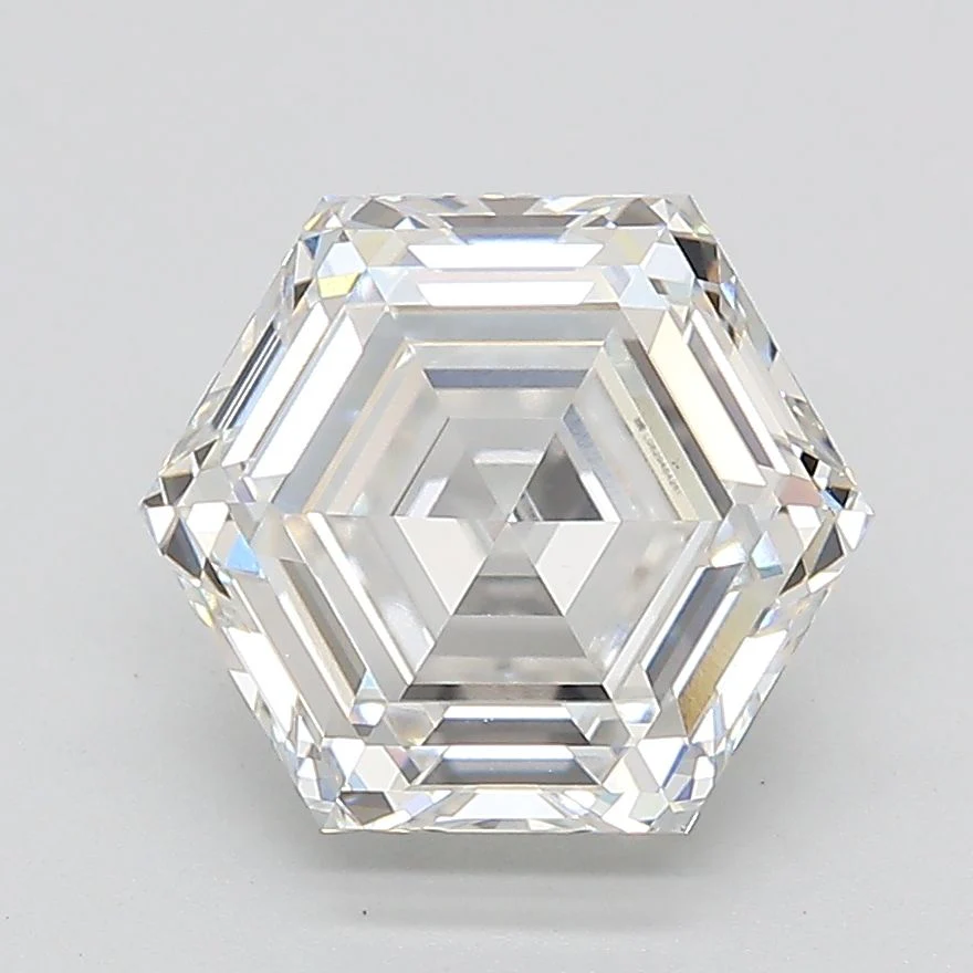 3.12 ct. F/VS1 Hexagonal Lab Grown Diamond