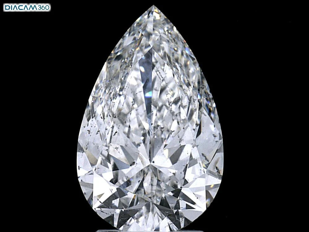 3.17 ct. F/SI2 Pear Diamond