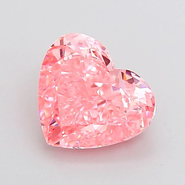 3.17 ct. Fancy Vivid Pink/VVS1 Heart Lab Grown Diamond