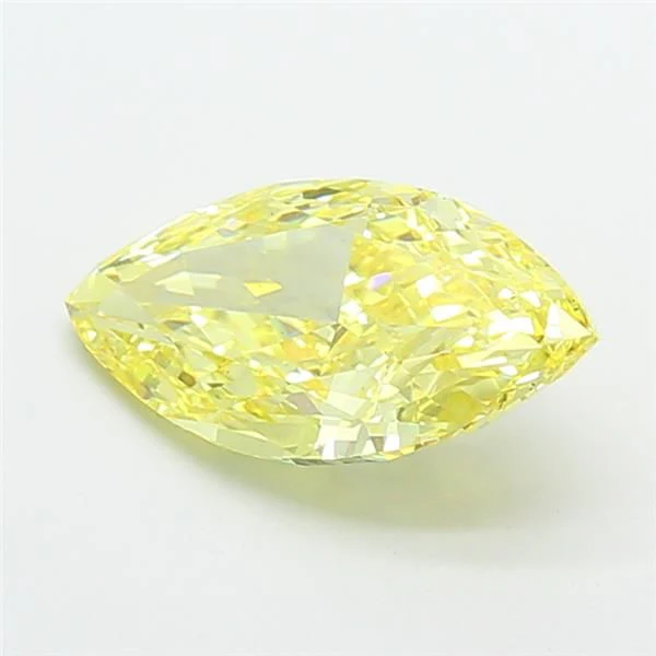 3.20 ct. Fancy Vivid Yellow/VS2 Marquise Lab Grown Diamond