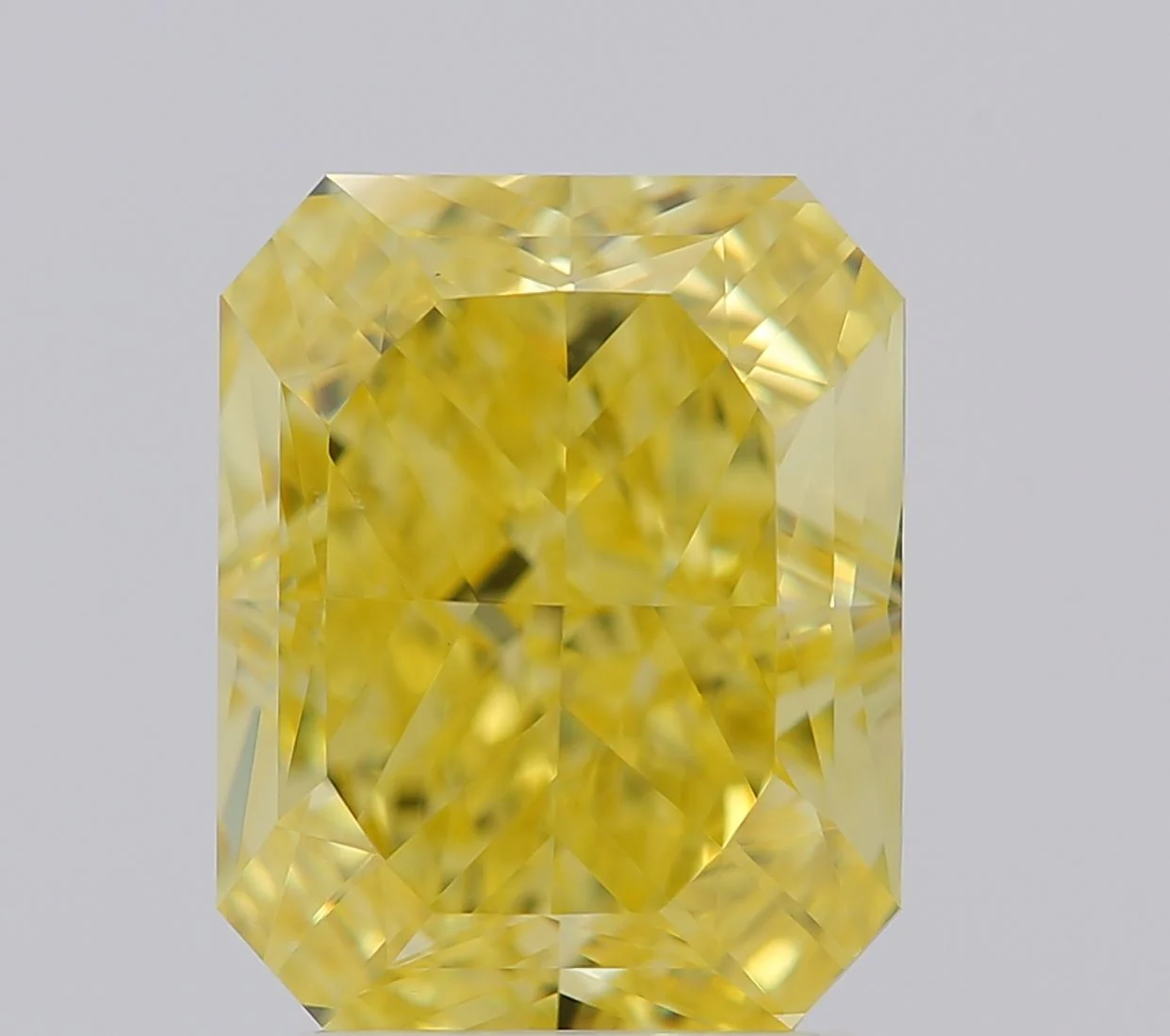 3.25 ct. Fancy Vivid Yellow/VS2 Radiant Diamond