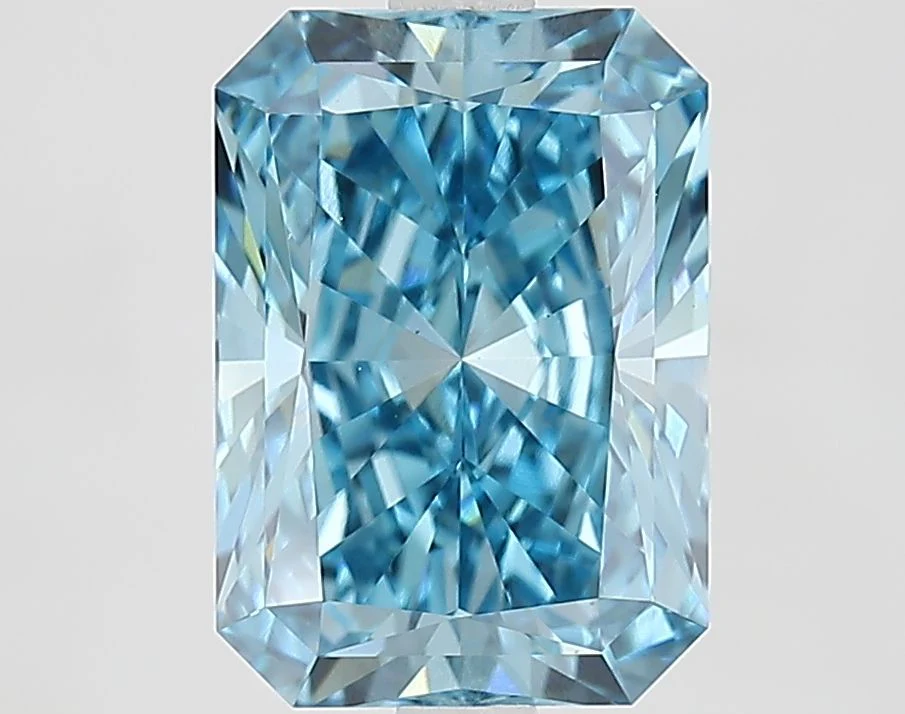 3.27 ct. Fancy Vivid Blue/VS1 Radiant Lab Grown Diamond