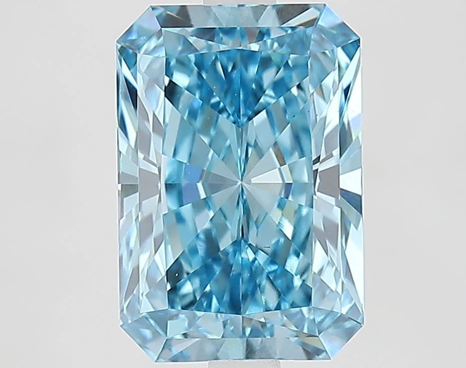 3.28 ct. Fancy Vivid Blue/VS1 Radiant Lab Grown Diamond