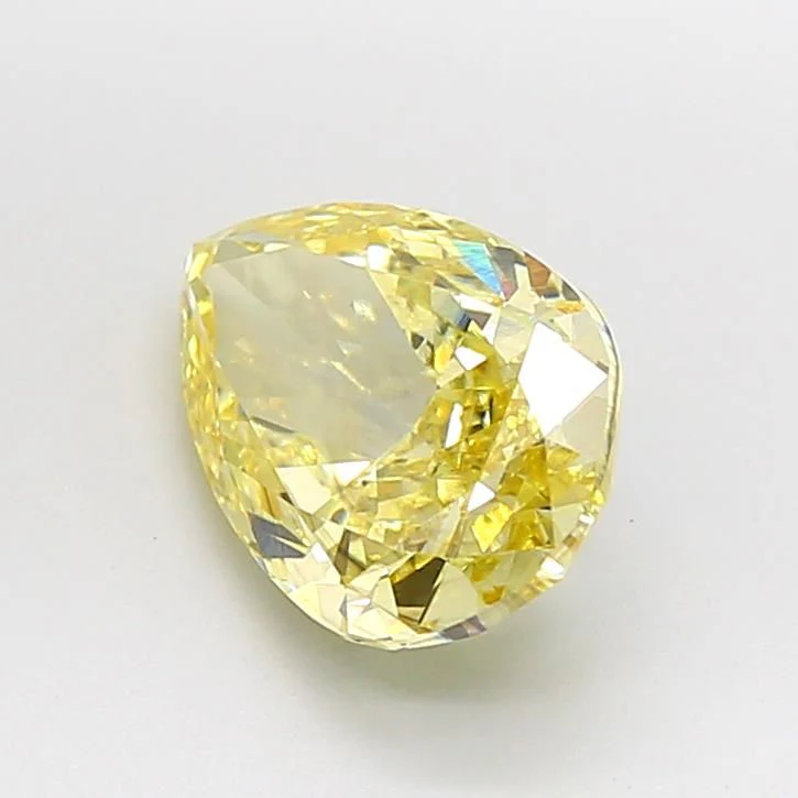 3.40 ct. Fancy Intense Yellow/VS2 Pear Lab Grown Diamond