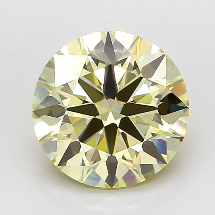 3.50 ct. Fancy Light Yellow/VS2 Round Lab Grown Diamond