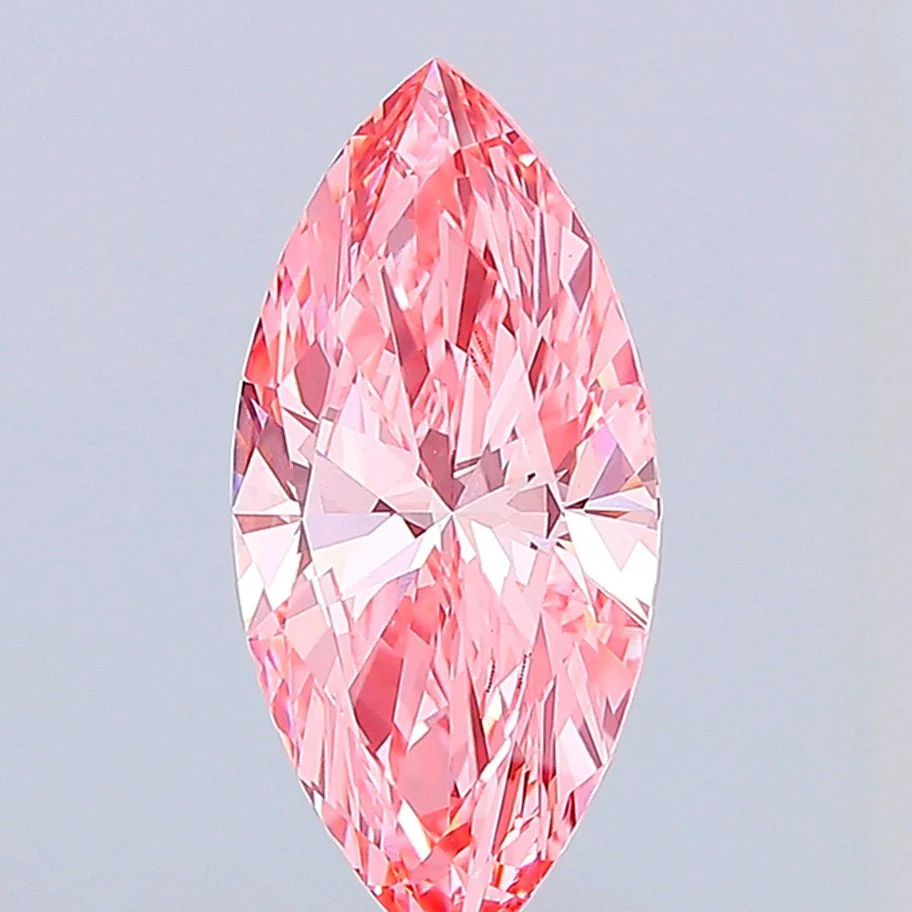 3.50 ct. Fancy Vivid Pink/VS1 Marquise Lab Grown Diamond