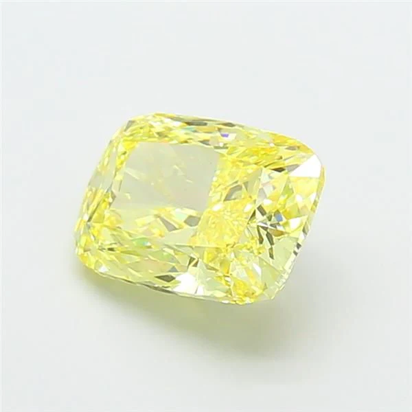 3.52 ct. Fancy Intense Yellow/VS1 Cushion Modified Lab Grown Diamond