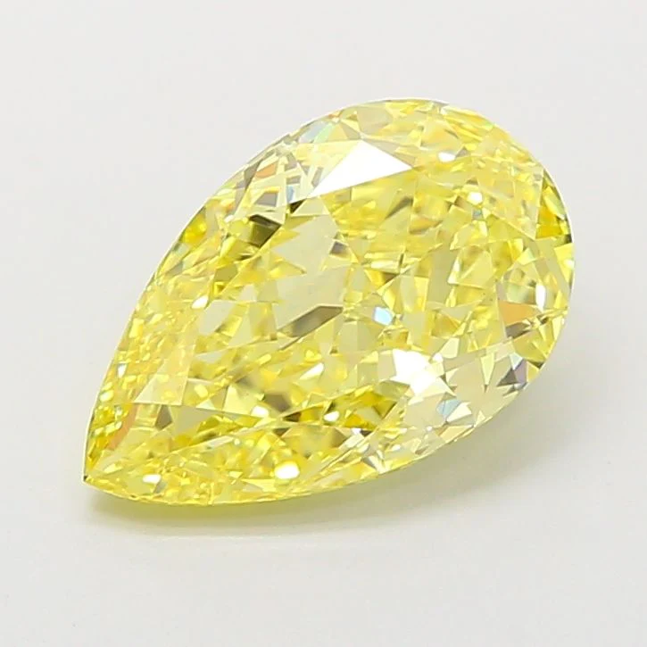 3.53 ct. Fancy Intense Yellow/VS1 Pear Lab Grown Diamond - Image 2