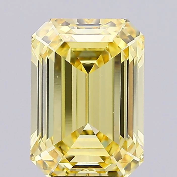 3.54 ct. Fancy Intense Yellow/VS1 Emerald Lab Grown Diamond