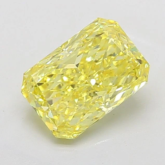 3.54 ct. Fancy Vivid Yellow/VS2 Radiant Lab Grown Diamond - Image 2