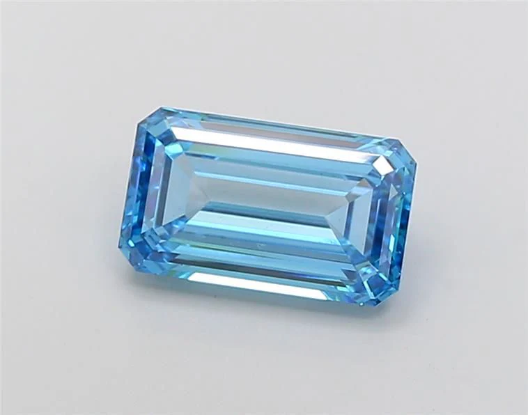 3.57 ct. Fancy Vivid Blue/VS2 Emerald Lab Grown Diamond