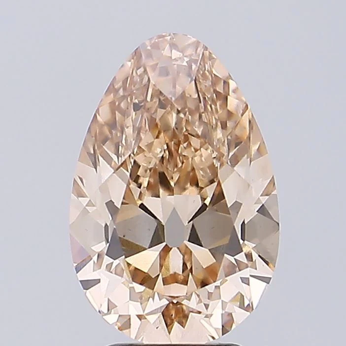 3.61 ct. Fancy Light Brown/VS1 Pear Lab Grown Diamond