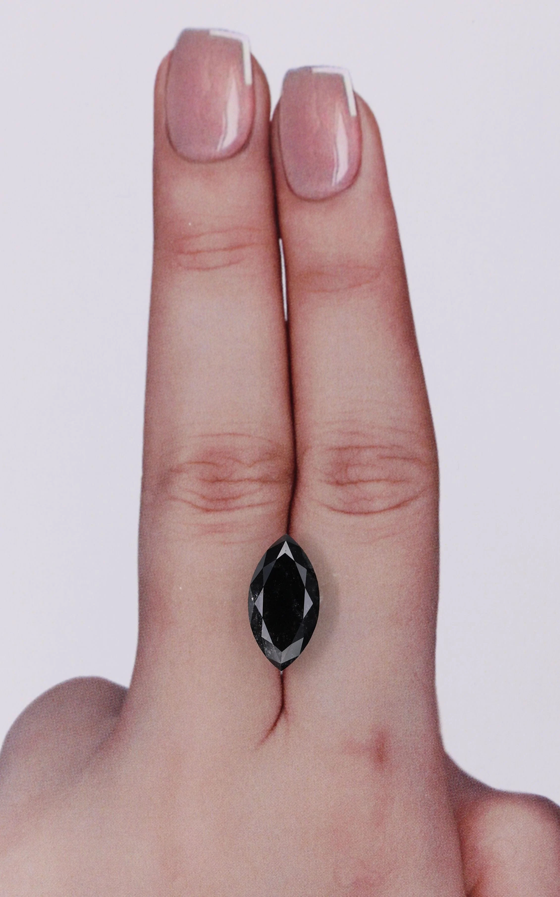 3.66 ct. Fancy Black/VVS2 Marquise Diamond