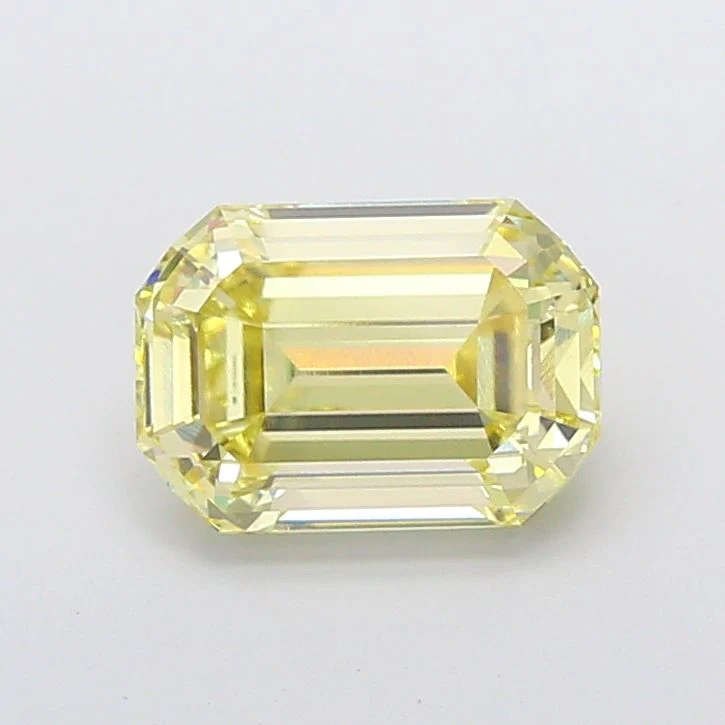 3.66 ct. Fancy Intense Yellow/VVS2 Emerald Lab Grown Diamond