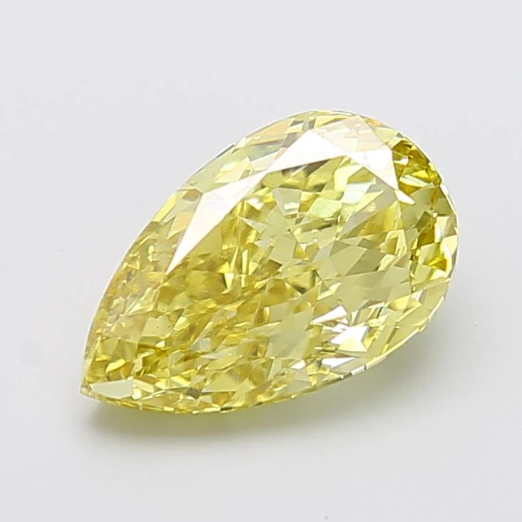 3.67 ct. Fancy Intense Yellow/VVS2 Pear Lab Grown Diamond