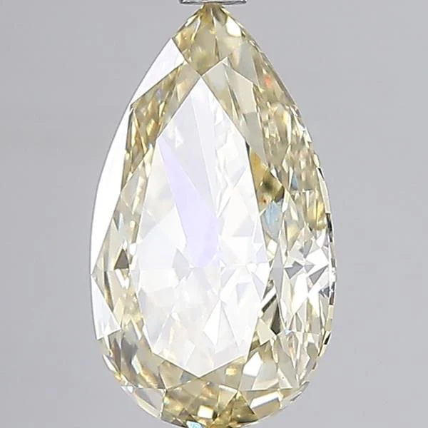 3.70 ct. Fancy Yellow/VS1 Pear Lab Grown Diamond