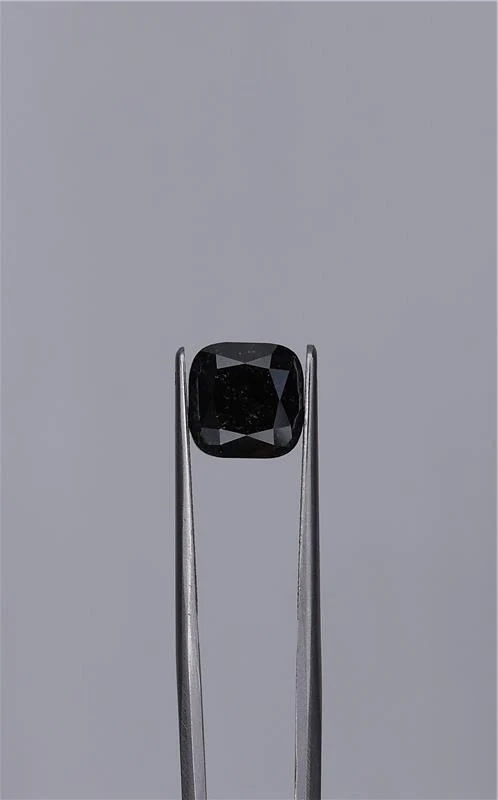 3.71 ct. Fancy Black/VVS2 Cushion Brilliant Diamond