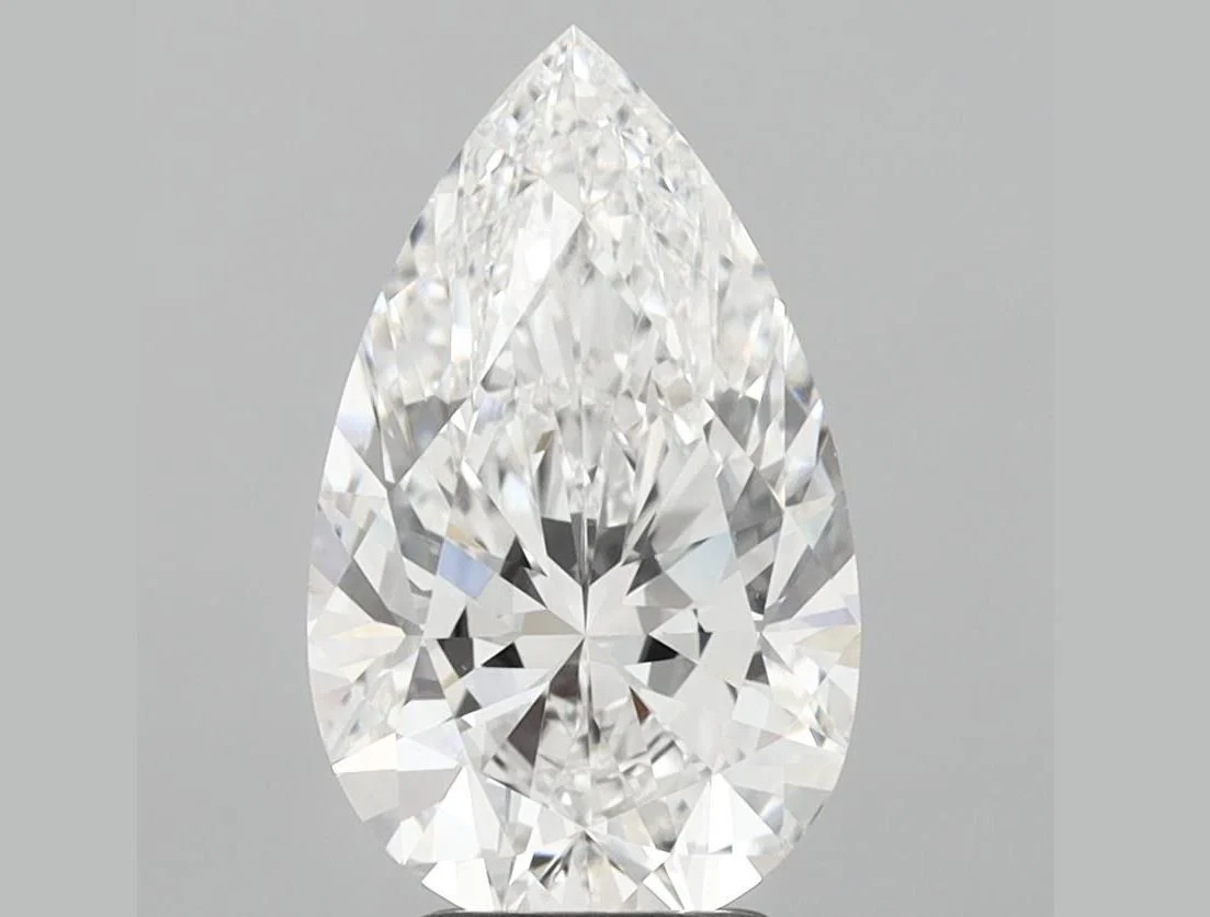 3.76 ct. E/VVS2 Pear Lab Grown Diamond