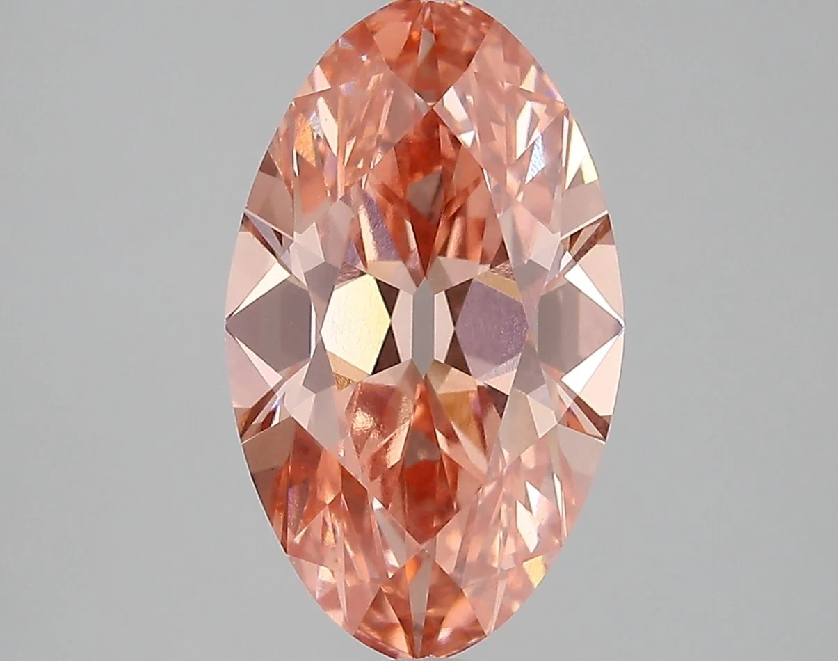 3.76 ct. Fancy Vivid Pink/VVS2 Oval Lab Grown Diamond