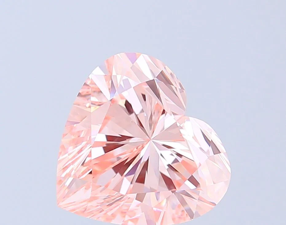 4.01 ct. Fancy Intense Pink/VS1 Heart Lab Grown Diamond - Image 2