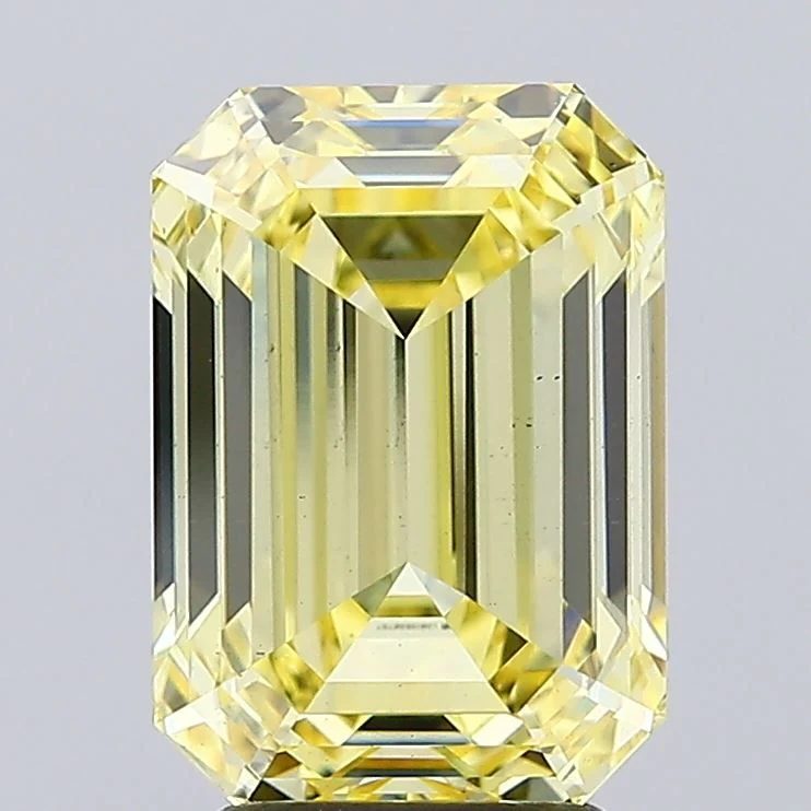 4.01 ct. Fancy Intense Yellow/VS1 Emerald Lab Grown Diamond - Image 2