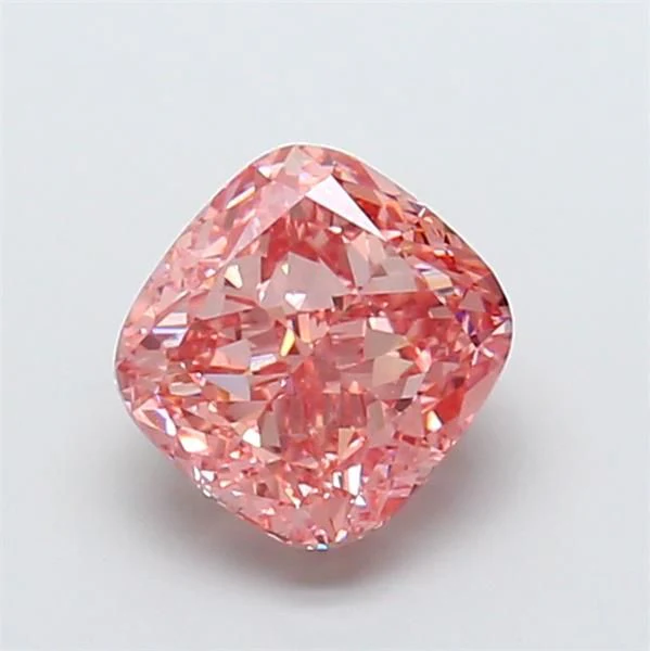 4.01 ct. Fancy Vivid Pink/VS2 Cushion Modified Lab Grown Diamond