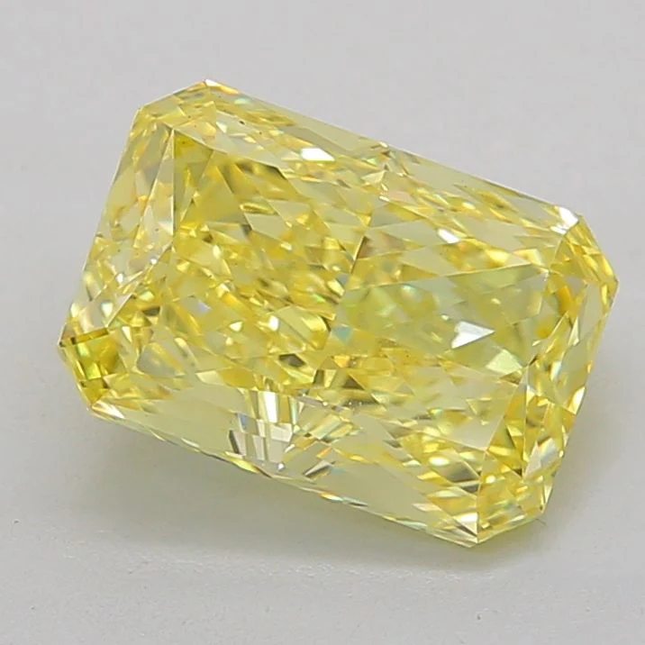 4.02 ct. Fancy Vivid Yellow/VS1 Radiant Lab Grown Diamond