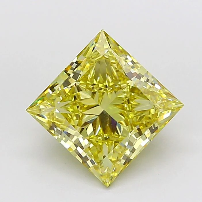 4.03 ct. Fancy Intense Yellow/VS1 Princess Lab Grown Diamond