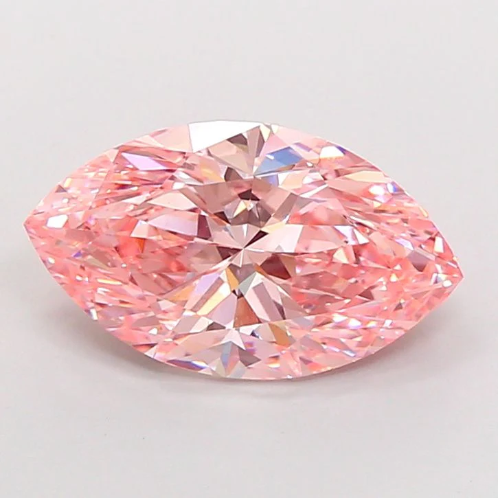 4.03 ct. Fancy Vivid Pink/VS1 Marquise Lab Grown Diamond - Image 2