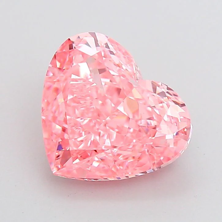 4.03 ct. Fancy Vivid Pink/VVS2 Heart Lab Grown Diamond