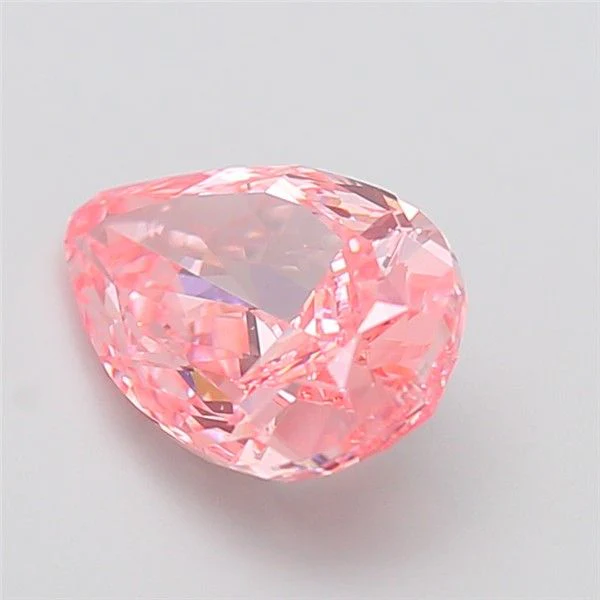 4.03 ct. Fancy Vivid Pink/VVS2 Pear Lab Grown Diamond