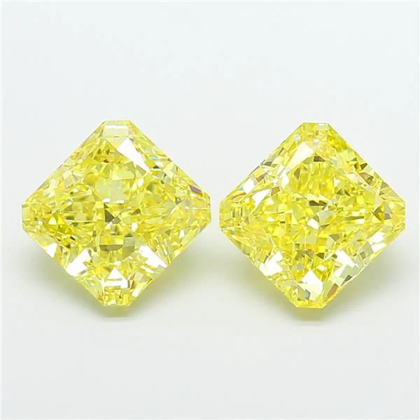 4.04 ct. Fancy Intense Yellow/VS1 Sq. Radiant Lab Grown Diamond
