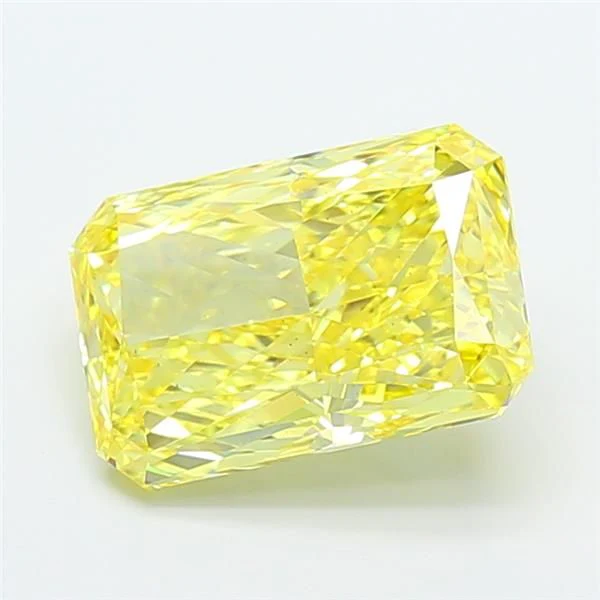 4.05 ct. Fancy Vivid Yellow/VS1 Radiant Lab Grown Diamond