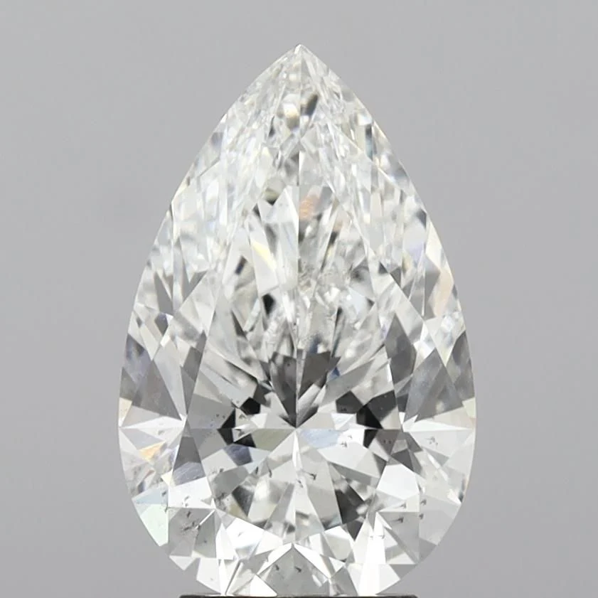 4.06 ct. F/SI1 Pear Lab Grown Diamond