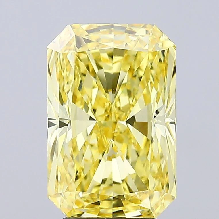 4.07 ct. Fancy Vivid Yellow/VVS2 Radiant Lab Grown Diamond
