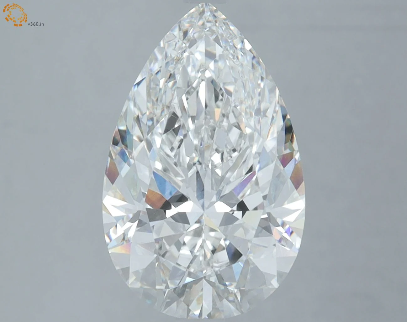 4.09 ct. E/VVS2 Pear Lab Grown Diamond