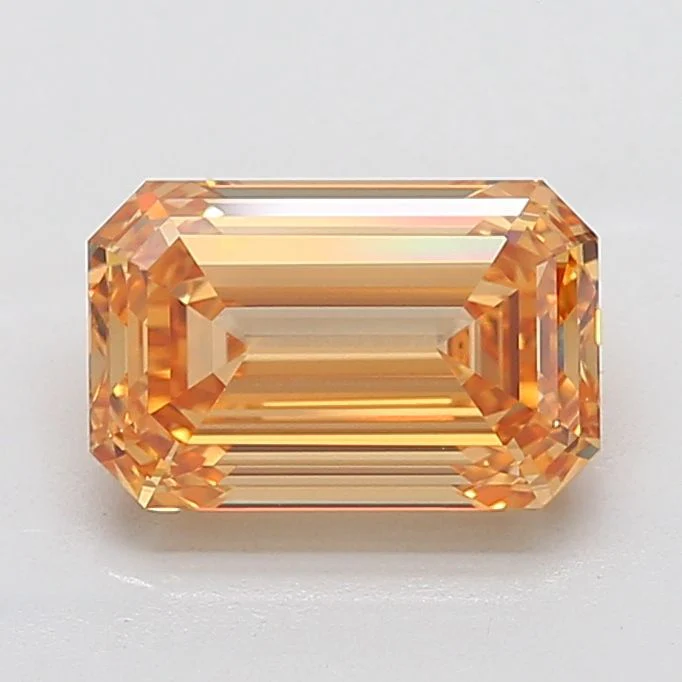 4.09 ct. Fancy Intense Yellow/VVS2 Emerald Lab Grown Diamond